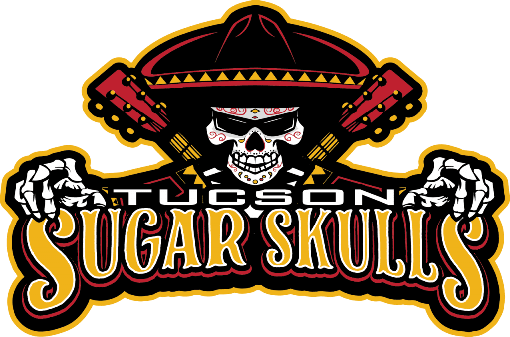 A logo of the sugar skulls team.