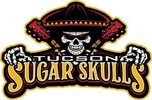 A logo of the sugar skulls team.